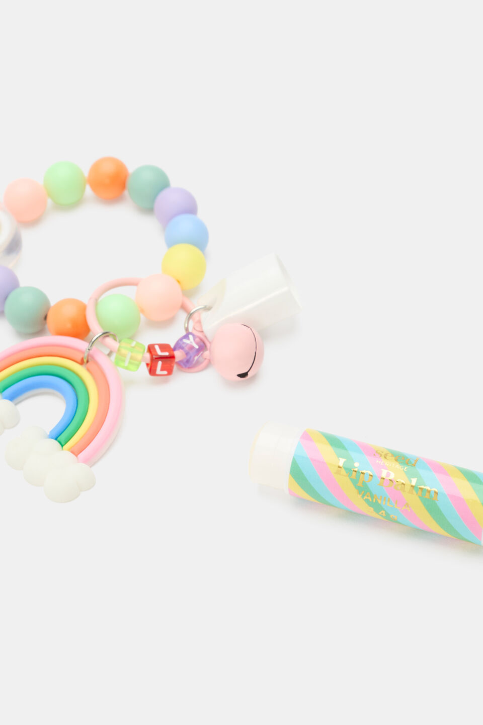 Lip Balm Keyring  Rainbow