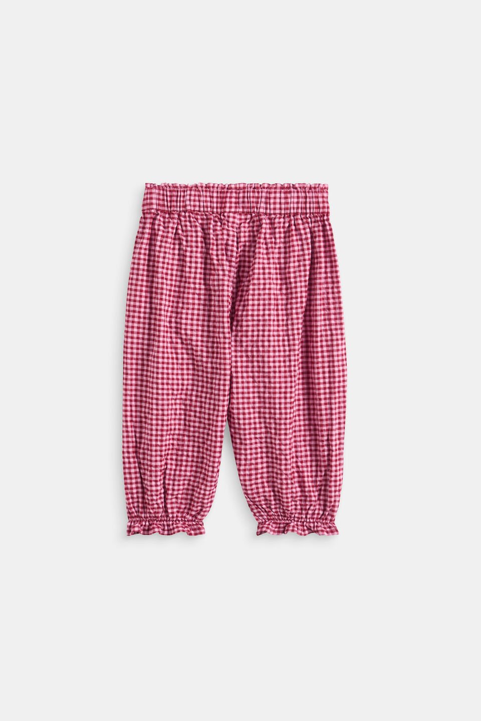 Gingham Pant  Dark Cherry