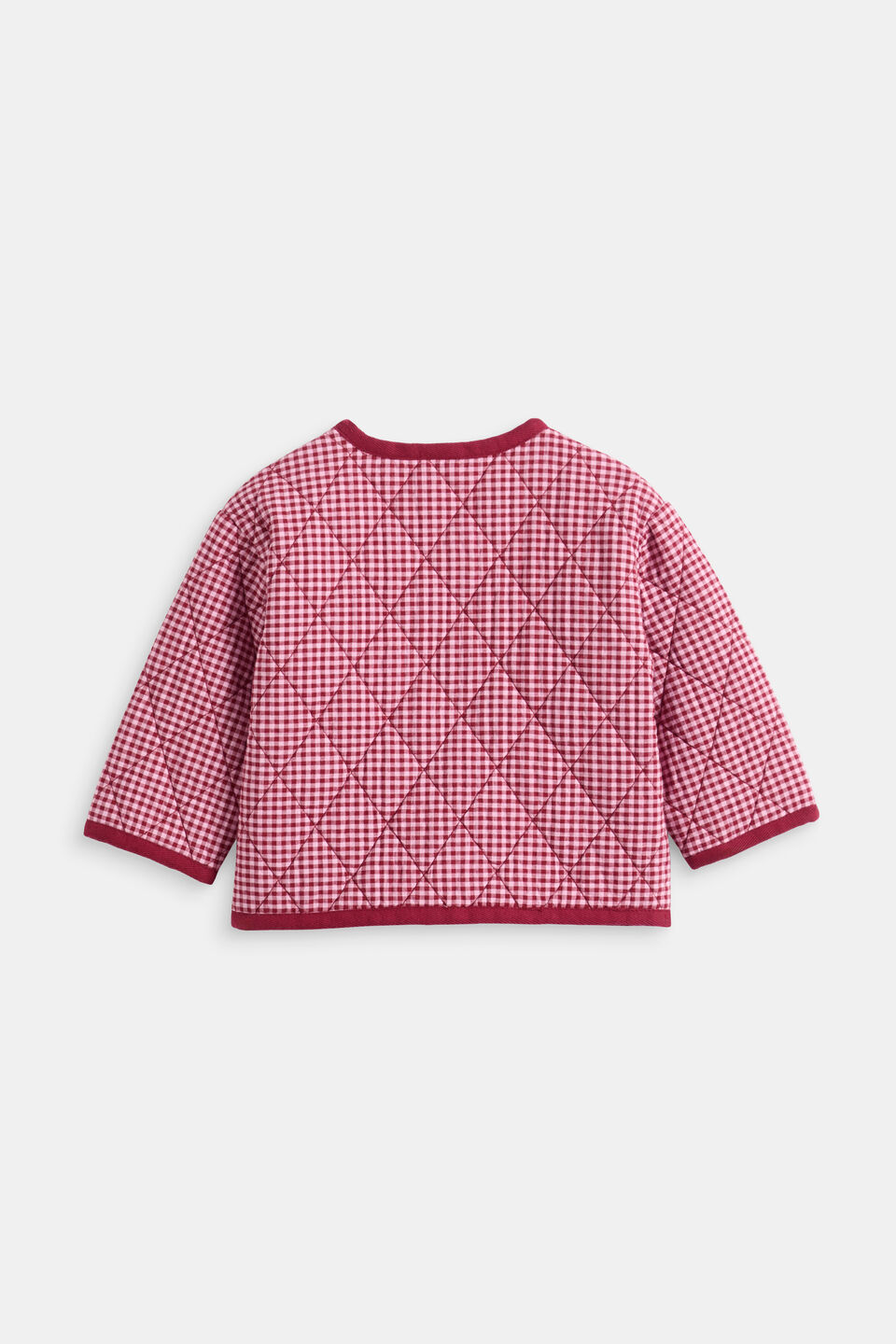 Gingham Jacket  Dark Cherry