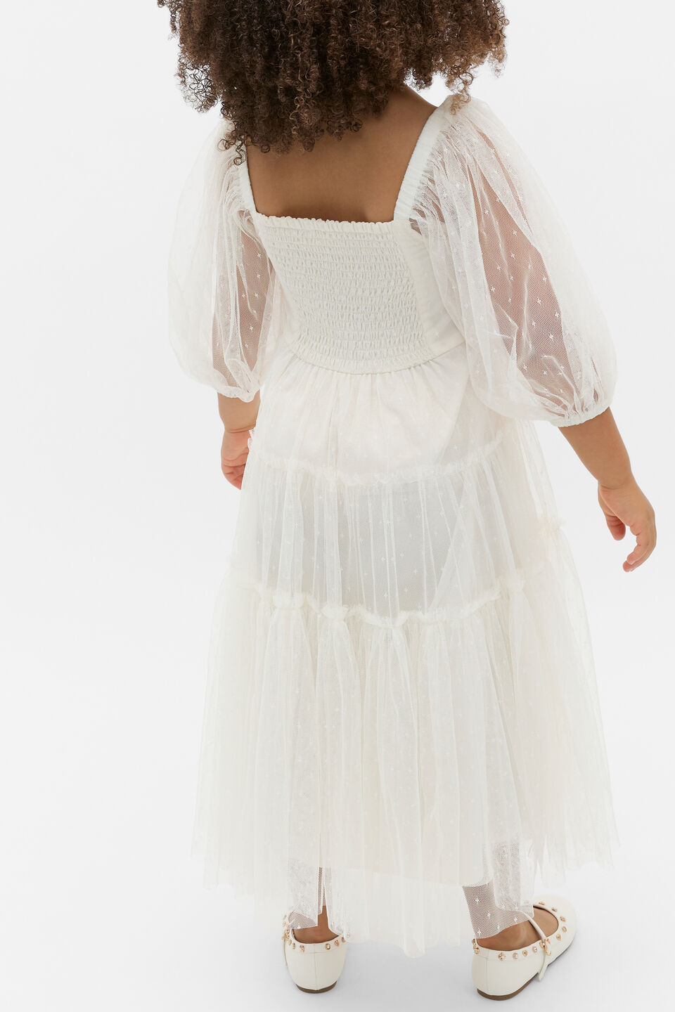 Midi Tulle Dress  Classic Cream