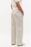 Elasticated Wide Leg Pant  Oat  hi-res