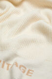 Rib Knit Logo Scarf  Coconut Cream  hi-res