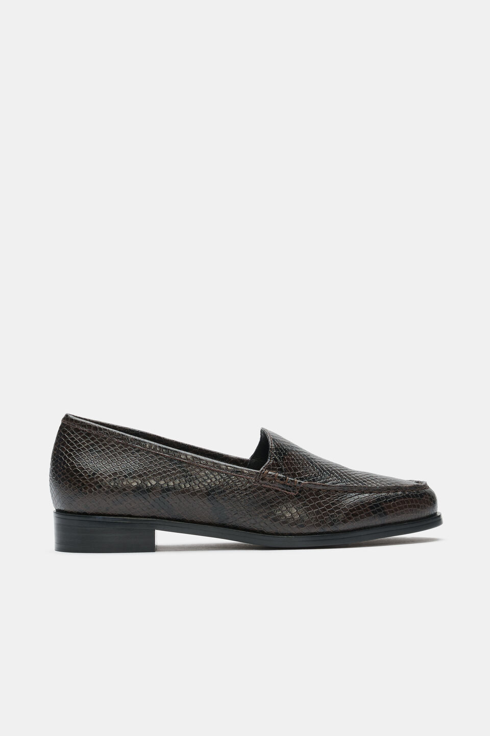 Nella Loafer  Coffee Bean Snake Print