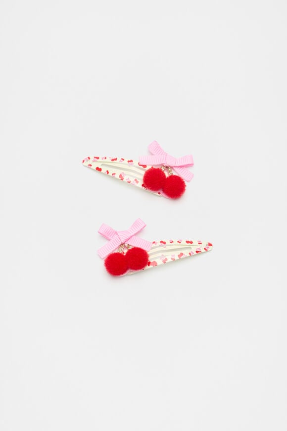 Cherry Pom Pom Snaps  Multi  hi-res
