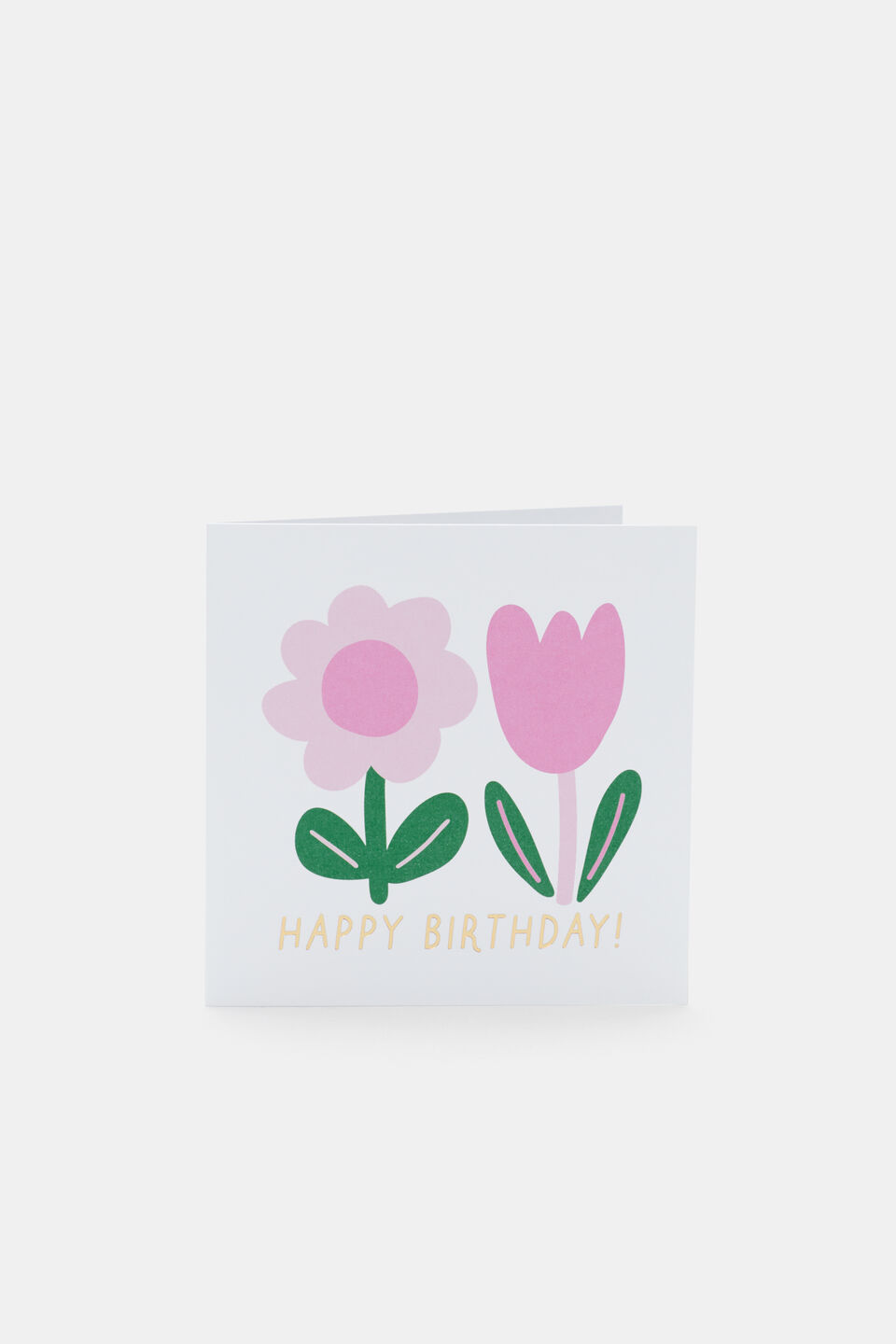 Flower Happy Birthday Card  Multi