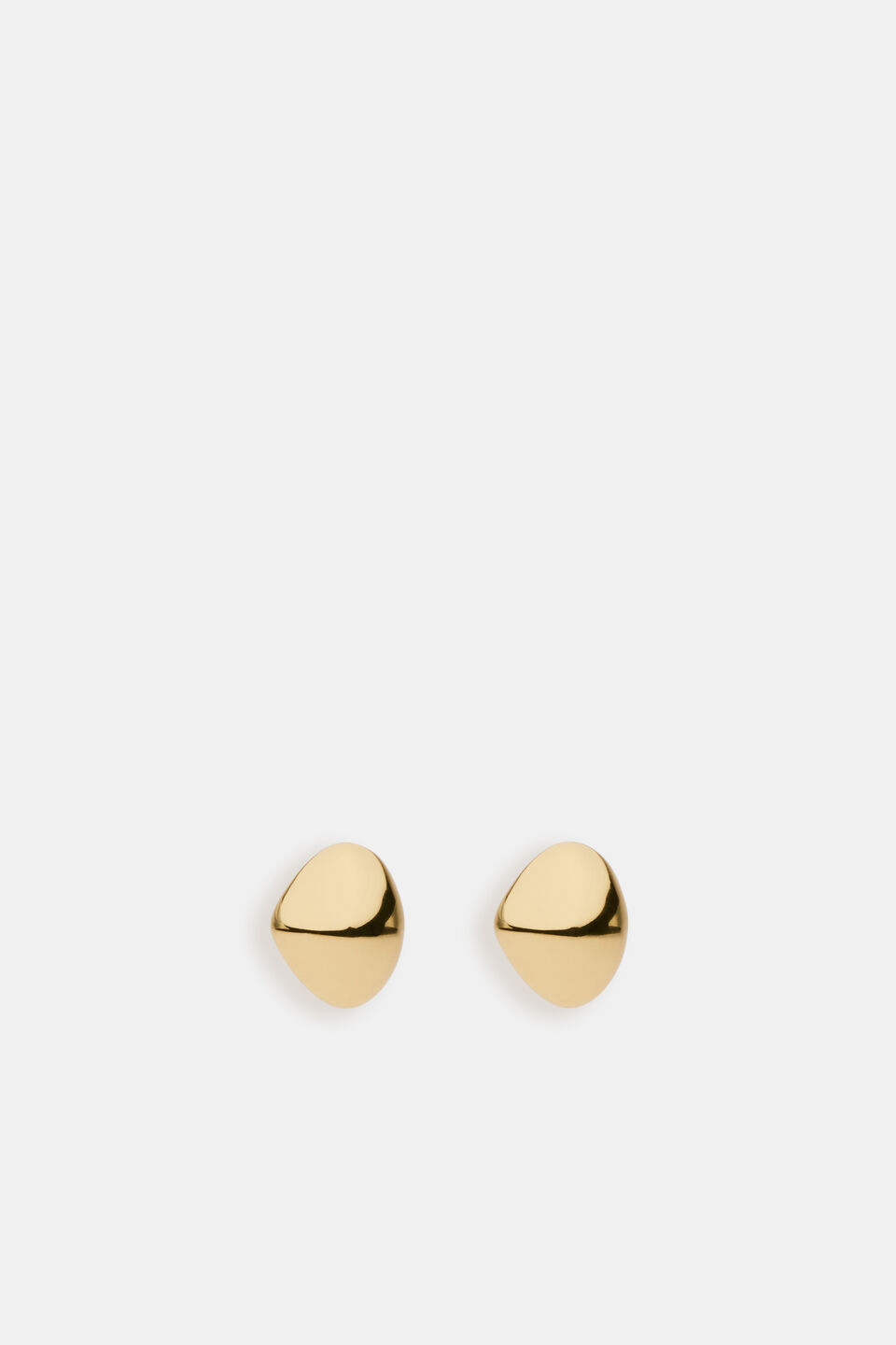Small Pebble Stud  Gold