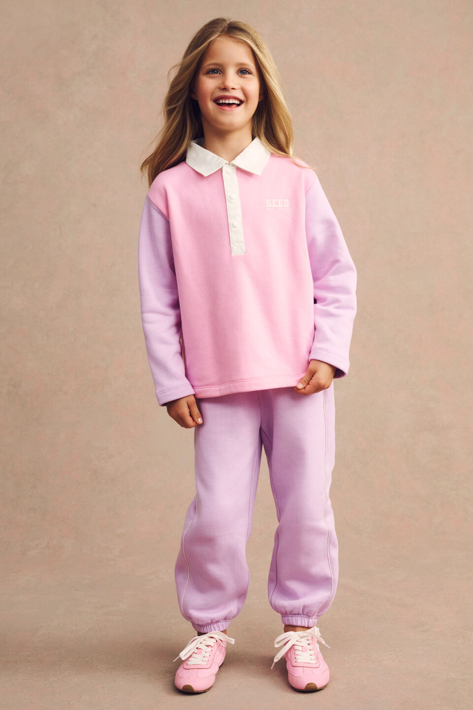 Rugby Sweat  Candy Pink