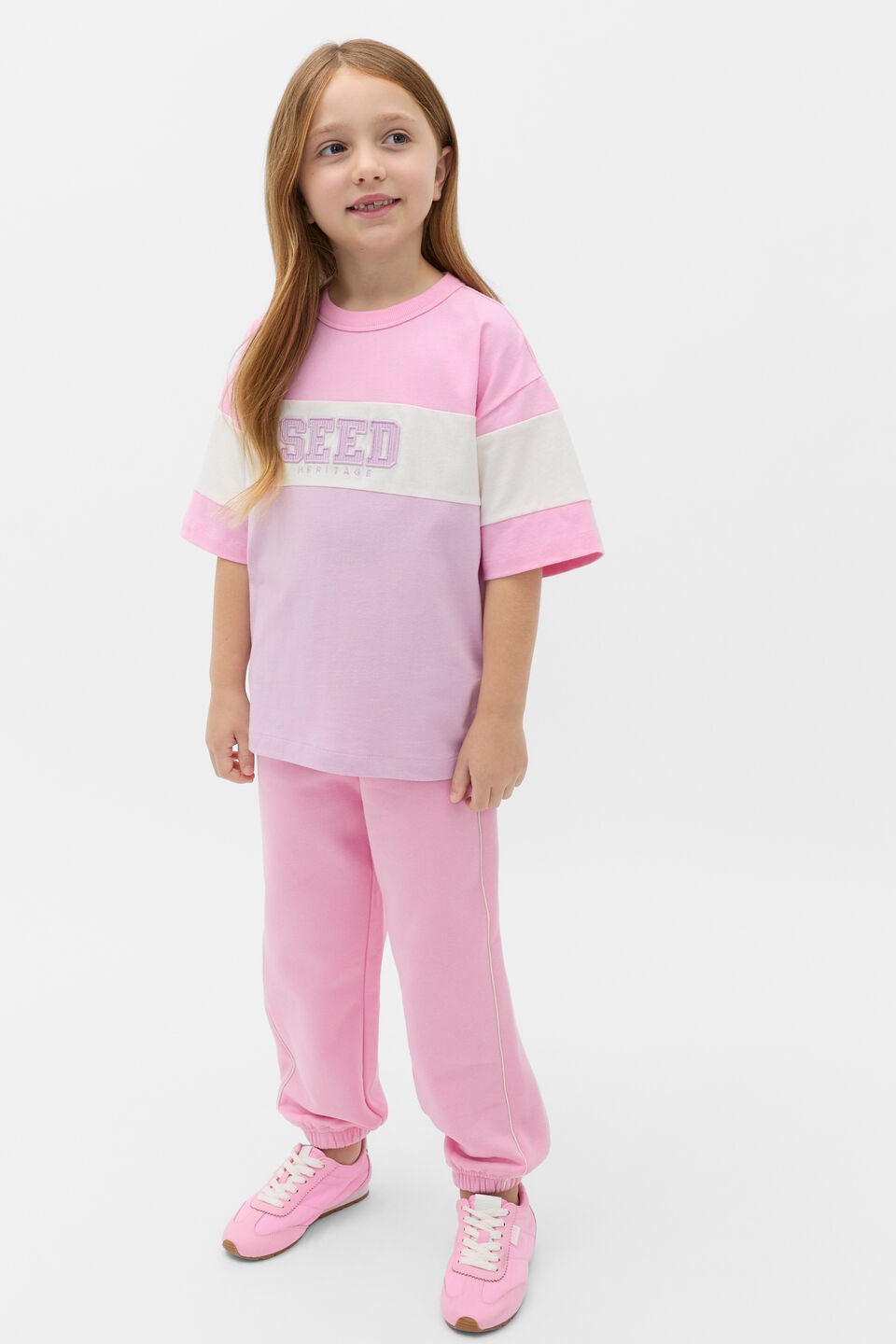 Colourblock Logo Tee  Multi