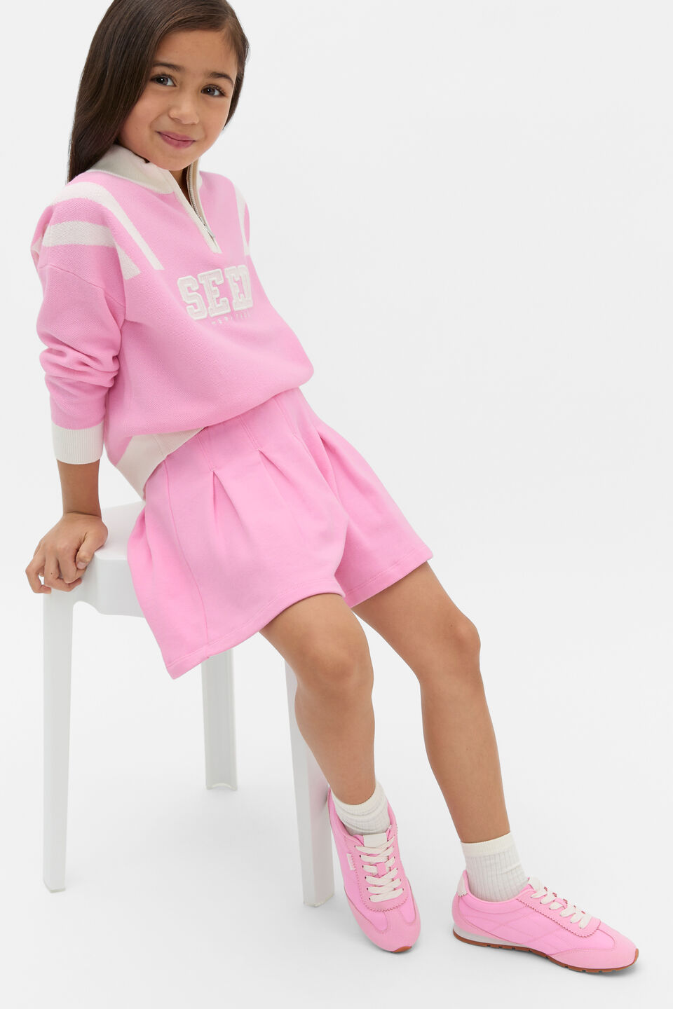 Pleat Skort  Candy Pink