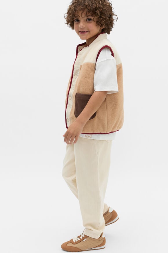 Polar Fleece Reversible Vest  Moonstone  hi-res