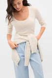 Australian Merino Scoop Neck Top  Mist Marle  hi-res