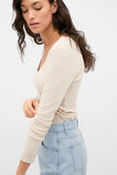 Australian Merino Scoop Neck Top  Mist Marle  hi-res