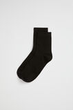 Quarter Crew Sock  Black  hi-res