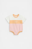 Spliced Logo Oversized Bodysuit  Pretty Pink  hi-res