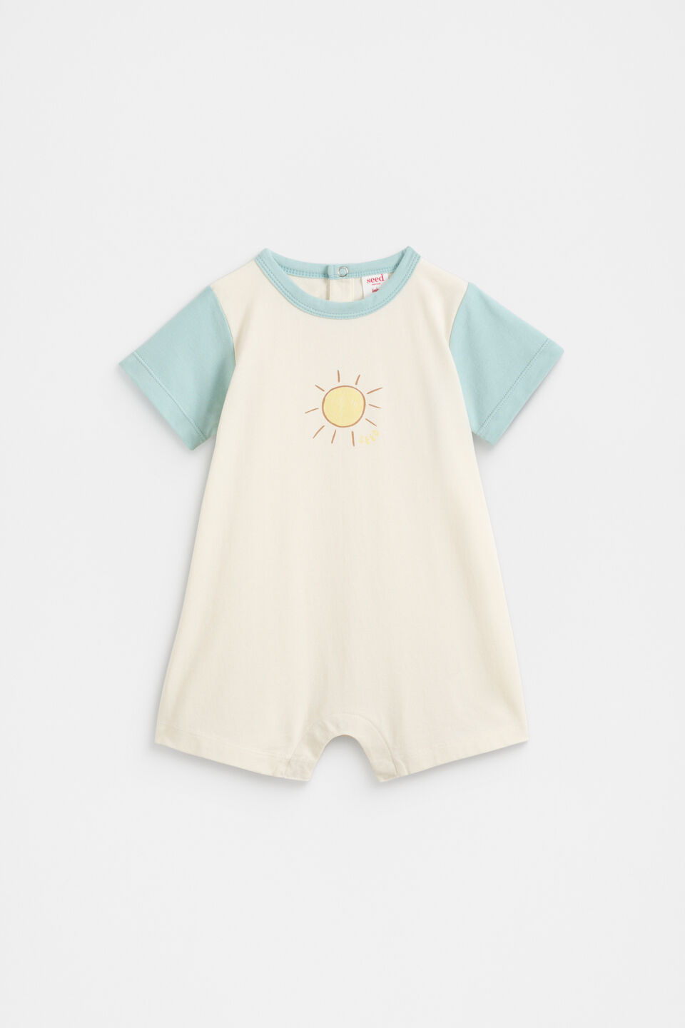 Sunny Tee Romper  Buttermilk