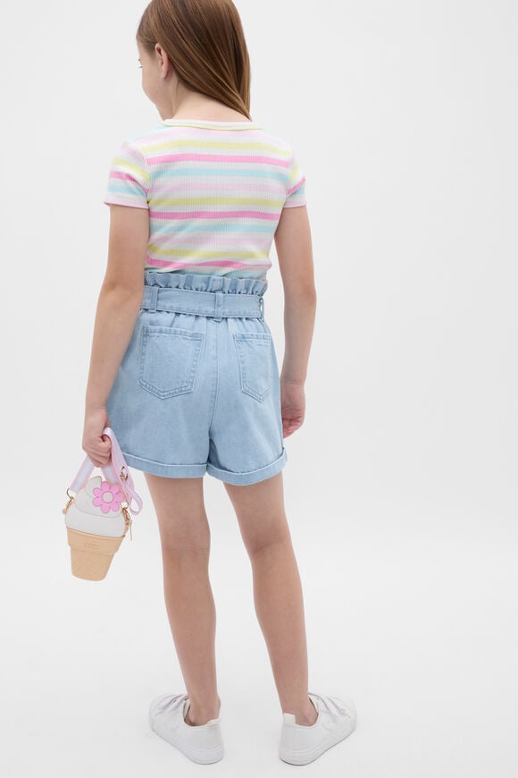 Paperbag Short  Light Wash  hi-res