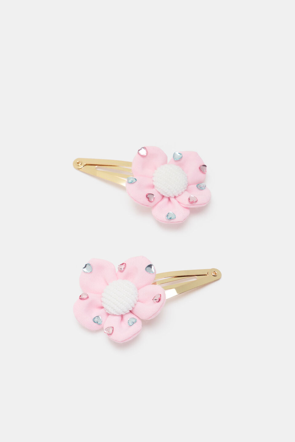 Flower Heart Gem Snaps  Multi