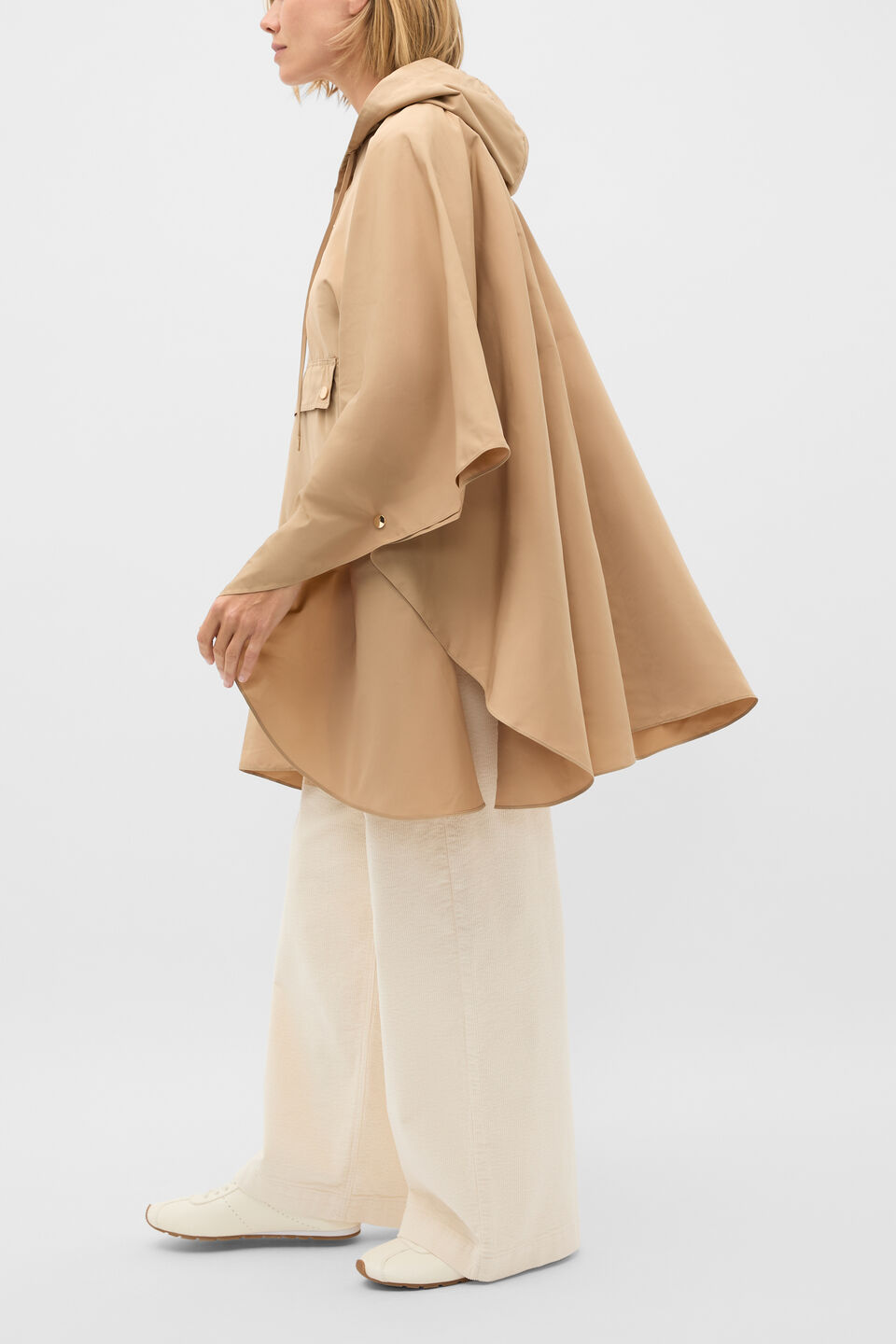 Packable Rain Poncho  Sandstone