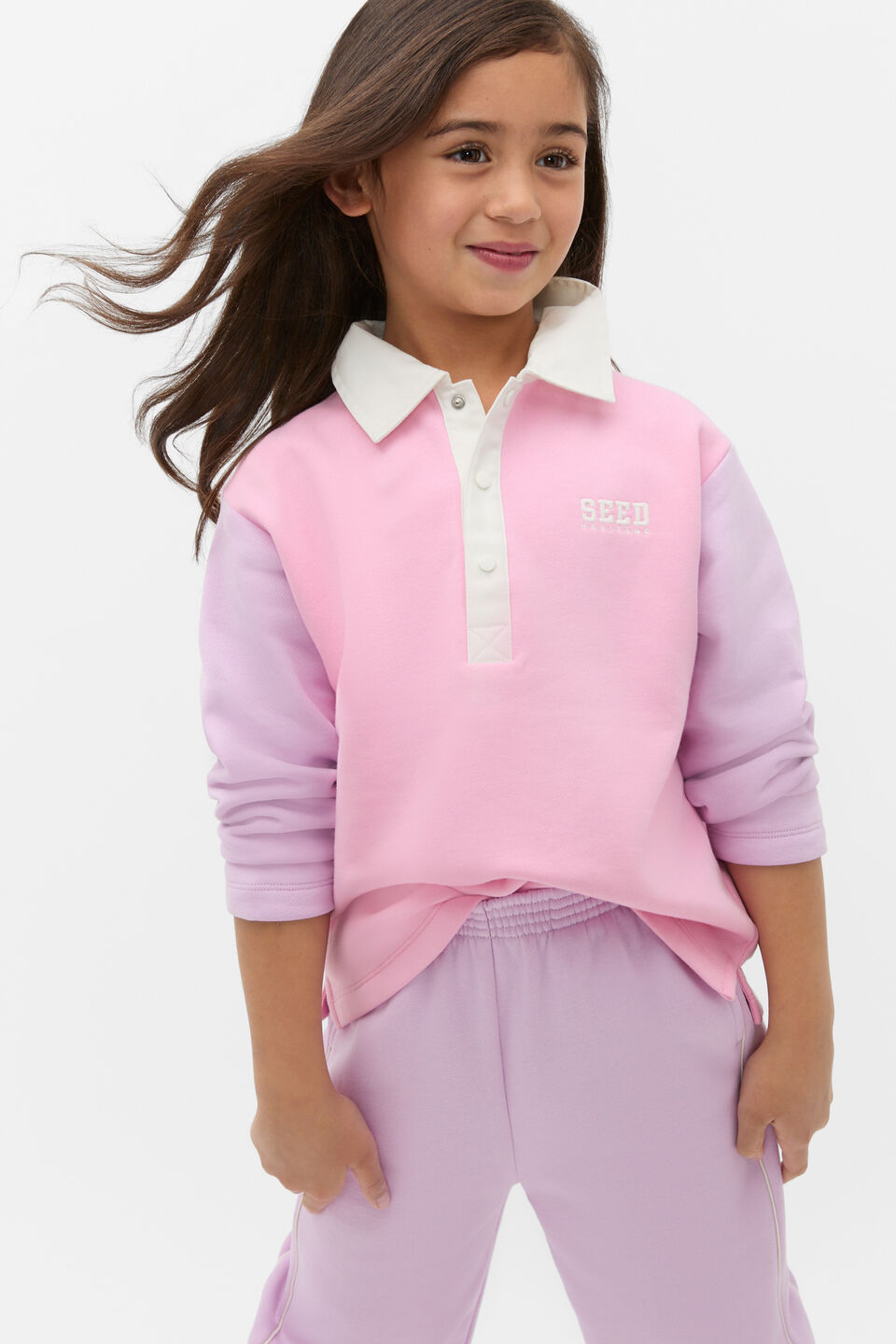 Rugby Sweat  Candy Pink