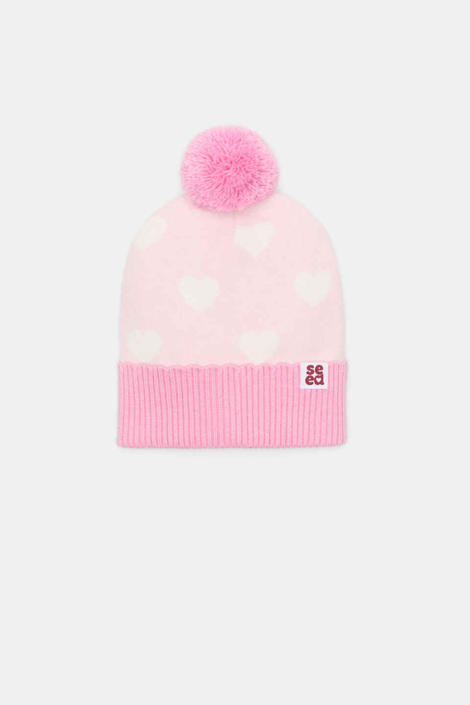 Heart Beanie  Pink Lemonade