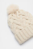 Cable Knit Beanie  Oat Marle  hi-res
