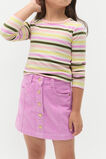 Button Cord Skirt  Fairy Floss  hi-res