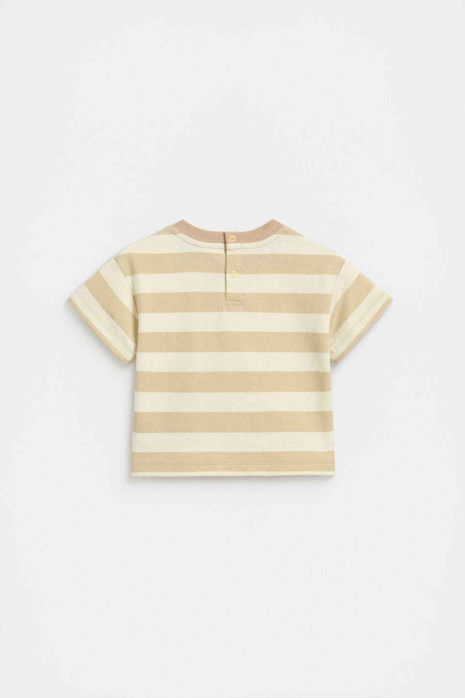 Stripe Boxy Tee  Ecru