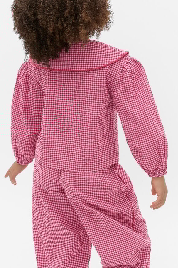 Heart Collar Top  Dark Cherry  hi-res