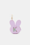 Bunny Silicone Initial Keyring  K  hi-res