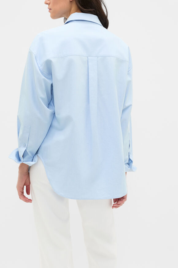 Cotton Relaxed Shirt  Arctic Blue  hi-res