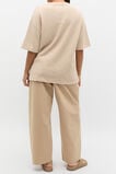 Textured Longline Boxy Tee  Iced Latte Twist  hi-res