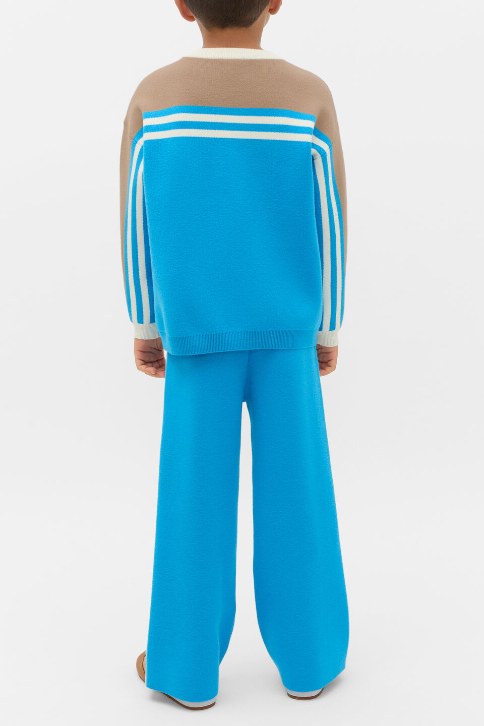 MD Retro Knit Sweater  Pacific Blue