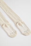 Cable Knit Tights  Oat Marle  hi-res