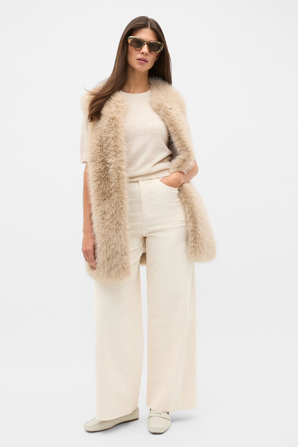 Australian Merino Crew Neck Tee  Mist Marle