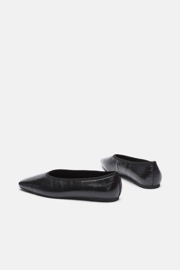 Jordan Square Toe Ballet  Black Croc  hi-res