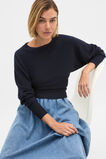 Batwing Knit Top  Twilight Blue  hi-res