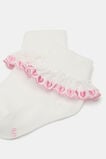 Heart Frill Sock  Vanilla  hi-res