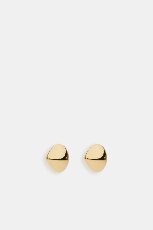 Small Pebble Stud  Gold  hi-res