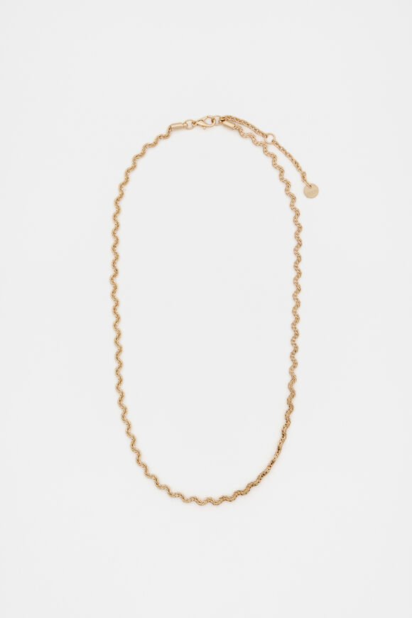 Ripples Chain Necklace  Gold  hi-res