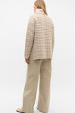 Merino Mixed Stitch Roll Neck  Latte Marle  hi-res