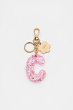 Glitter Initial Bag Charm  C  hi-res