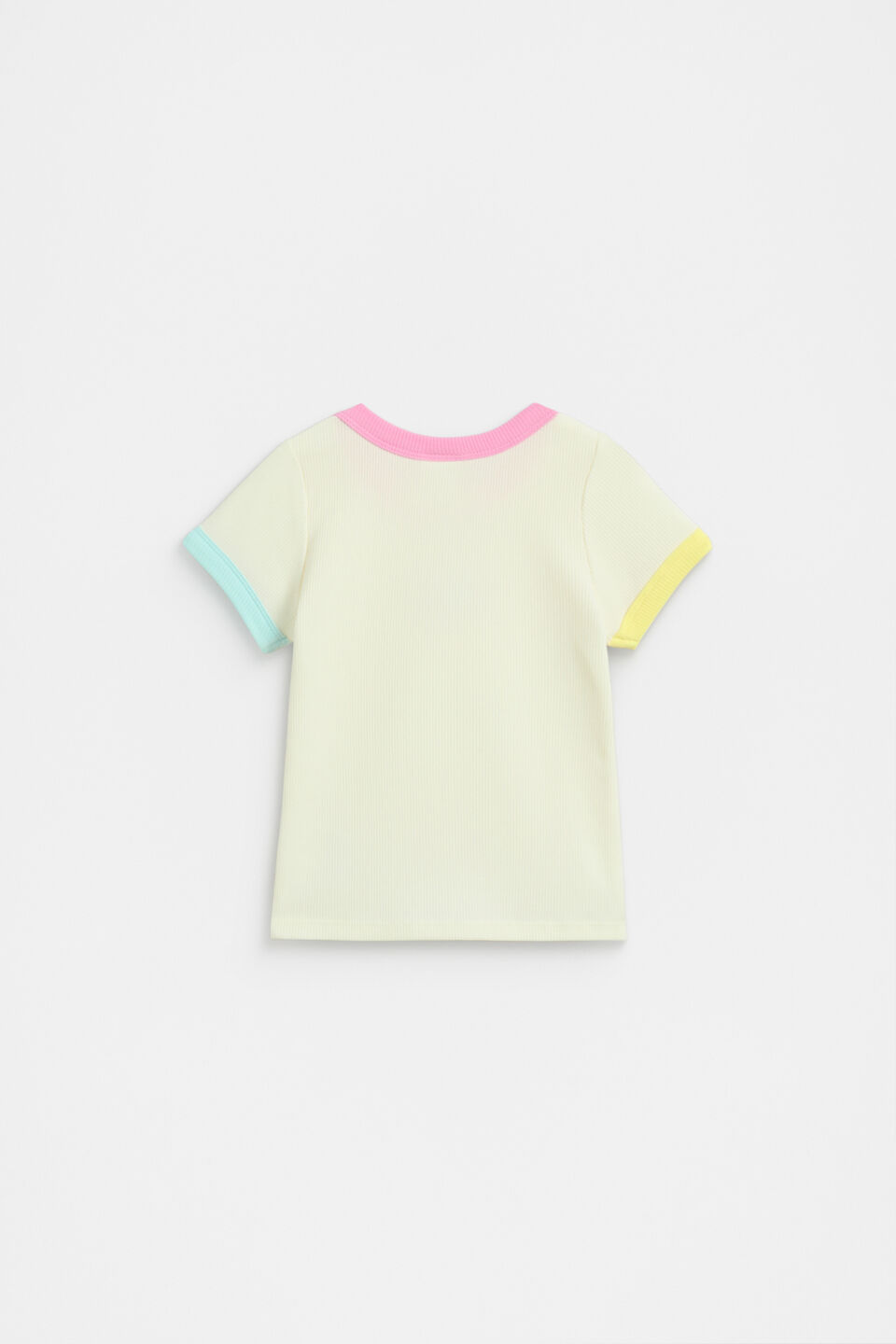 Colourblock Rib Tee  Multi