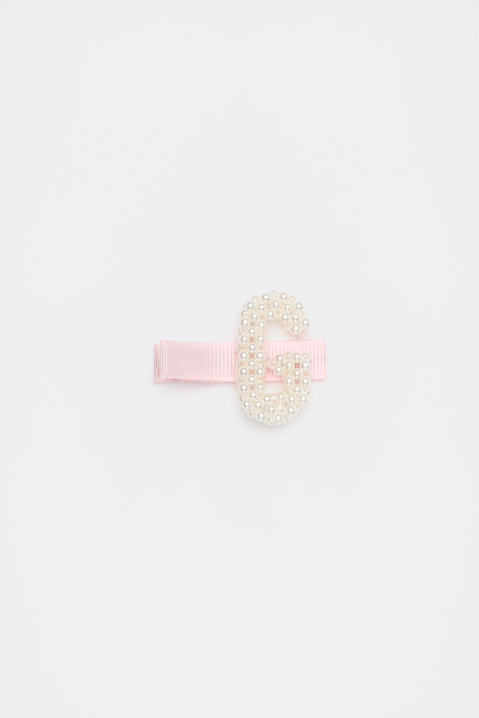Initial Pearl Duck Clip  G