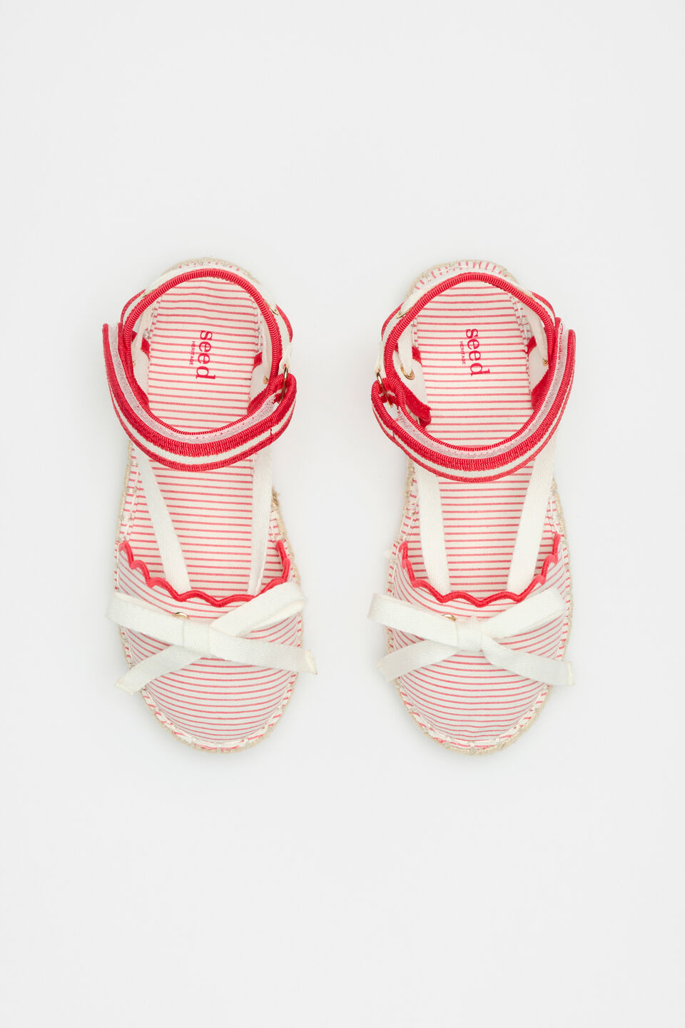 Stripe Espadrille  Strawberry Red