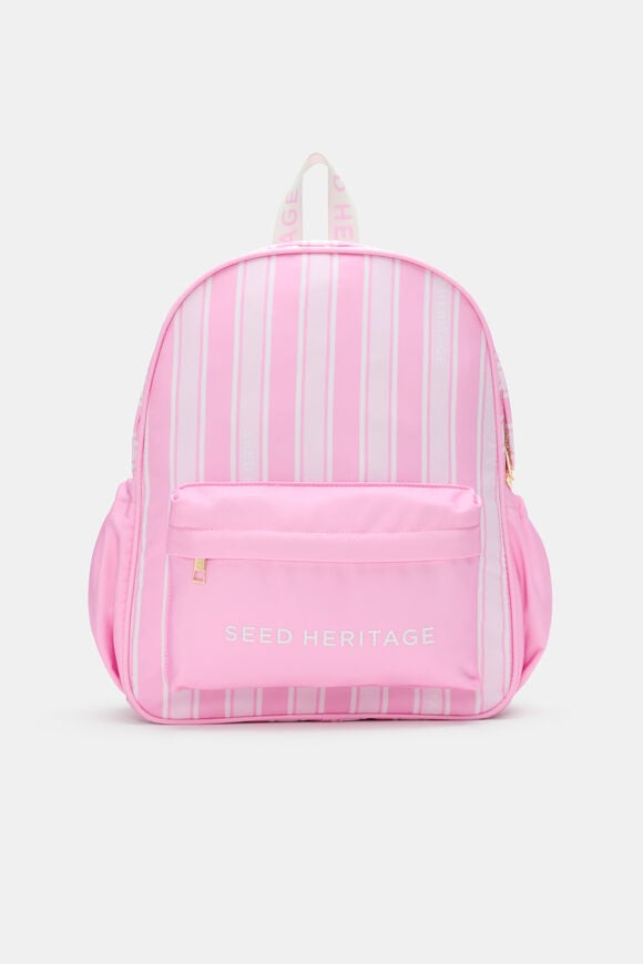 Stripe Backpack  Pink Multi  hi-res