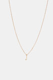 Gold Alphabet Necklace  J  hi-res