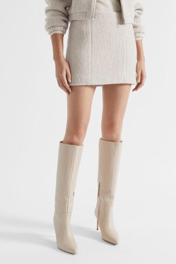 Boucle Mini Skirt  Oat  hi-res