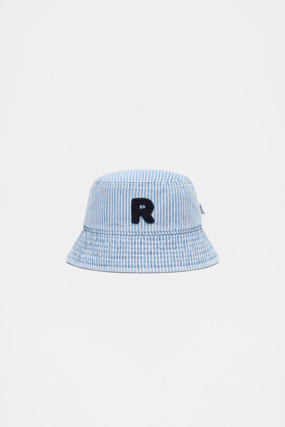 Blue Mini Initial Bucket Hat  R