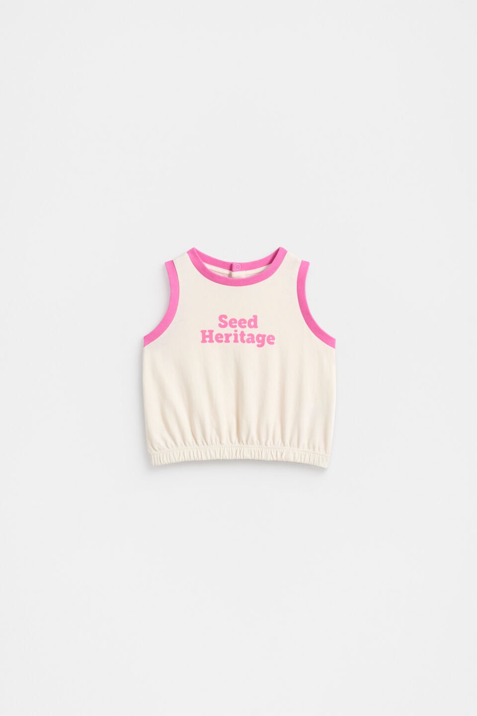 Retro Logo Tank  Vintage Cream
