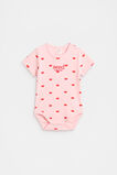 Flower Pointelle Bodysuit  Pretty Pink  hi-res